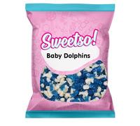 Sweetso 1KG Baby Dolphins Pick n Mix Sweets Sharing Bag - Blue and White Candy for Sweet Tooths Treats