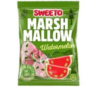 Sweetto Marshmallows Variety Pack 140g - Cube,Floral,Heart,Pink & White,Roller,Strawberry,Twist,Watermelon Flavour Marshmallows (6, Watermelon Marshmallows)