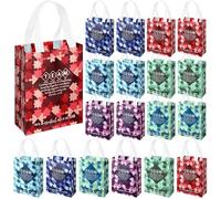 Sweetude 36 Pcs Team Appreciation Nonwoven Gift Bags with Handle Bulk 10" x 8" x 4" Christmas Multifunctional Reusable Tote Bags for Family Employee Staff Nurse Gifts Wrapping Party Supplies