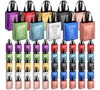 Sweetude Team Appreciation Gifts Bags Reusable with Handles Gift Bags Thank You Bag for Boss Employee Teacher Vet Tech Pharmacy(10 Colors,75pcs)