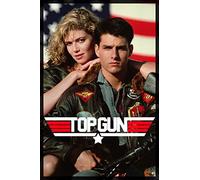 Sweetums Signatures Top Gun Movie Tom Cruise and Kelly McGillis 80s Poster Print - 24" x 36" inch(60 x 91.5 cm) Frameless Gift Rolled