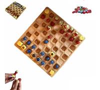 Sweety Waffle Chess Set, Waffles and Toppings Chess Set, Golden-Brown Waffle Chess Board with Blueberry Butter Brigade and Strawberry Short Stack, Squad for Family and Friends