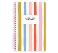 SWEETZER & ORANGE 2025-2026 Academic Planner - Student Planner for August 2025 to July 2026 - Weekly & Monthly Layout - Sturdy Cover & Stickers - Multicolor Stripes Design - 5.5” x 8.5”
