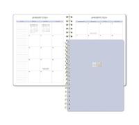 Sweetzer & Orange 2026-2027 Monthly Planner Notebook - 7.5" x 9.5" Two-Year Calendar Planner - January 2026 to December 2027 - Clean Monthly Layout, Sturdy 120gsm Paper, Gold Spiral Binding