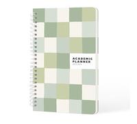 Sweetzer & Orange Academic Planner 2025-2026 - Student Planner for August 2025 to July 2026 - Weekly & Monthly Layout - Sturdy Cover & Stickers - Checker Design - 5.5” x 8.5”