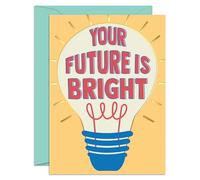 SWEETZER & ORANGE Graduation Card with Gold Foil - 5”x7” Premium Grad with Envelope - Thick Cardstock 300gsm - Graduation Card with Interior Greeting - Elegant Congratulations for All Grads