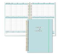 Sweetzer&Orange Income and Expense Tracker Notebook for Better Money Management-Bookkeeping Record Book-Income and Expense Log Book Small Business-Ledger Books for Bookkeeping-104 Pages, 6.4”x8.4”