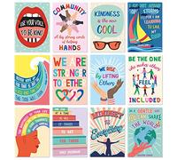SWEETZER & ORANGE Inspirational Notebook Set. 12 Journal Notebooks for Women and Kids. 3.5 x 5” Growth Mindset Stocking Stuffers for Kids, Teacher Supplies for Classroom, Bible Journaling Supplies
