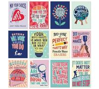 SWEETZER & ORANGE Inspirational Notebook Set. 12 Journal Notebooks for Women and Kids. 3.5 x 5” Small Journal. Stocking Stuffers for Kids, Teacher Supplies for Classroom, Bible Journaling Supplies