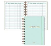 SWEETZER & ORANGE S&O Budget Tracker Notebook - Spending Schedule Notepad to Stay Organized - Savings Journal - Finance Planner - Expense Diary & Money Book - 160 Pages, 6.4” x 8.4”