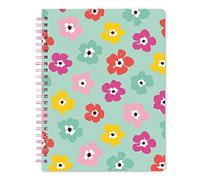 SWEETZER & ORANGE S&O Cute Spiral Notebooks - College Ruled Spiral Notebook with Pockets - Hardcover Notebook for Women - Cute Notebooks for School & Journal - 80 Double-Sided Pages, 6.25" x 8.25”