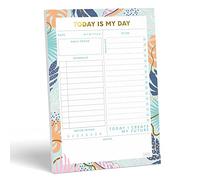 Sweetzer & Orange Today Is My Day Daily Planner Notepad. Undated Planner, Daily Agenda, Focus, and To Do List Notepad with Daily Checklist. 52 Day Planner Calendar Pages, 7x10 Organizer