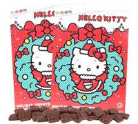 Sweetzo - Hello Kitty Advent Calendar, 2024 Christmas Countdown with Chocolates, Interactive Family Holiday Activity, 1.76 Ounces (Pack of 2)