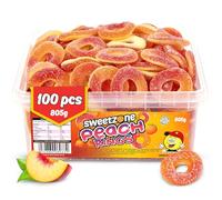 Sweetzone Fizzy Peach Rings 800g 100pcs