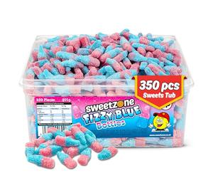 Sweetzone Fizzy Pink Blue Bottles 805g 350pcs