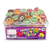 Sweetzone Fizzy Sour Rings 800g 100pcs Halal