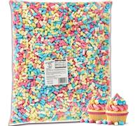 Sweetzone Micro Mallows 4 Colours - 1kg Bag of Soft, Chewy, and Delicious Marshmallows - Perfectly Sized for Snacking, Baking, Hot Drinks, and Many More - Endless Enjoyment for All Ages