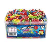 Sweetzone Mini Rainbow Pencils, Retro Sweets Tub, Candy Sticks, 805 g, Halal Sweets, Sweets Bulk, Sweet Cart, Gummy Sweets, American Candy, UK British Sweets for Sweet Enthusiasts