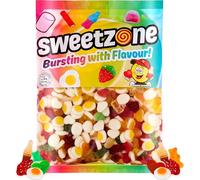 Sweetzone Party Mix 1kg Gummy Sweets - Delightful Assortment of Chewy Sweets and Jelly Sweets Bulk Pack for Festive Gatherings - Delicious Party Sweets - Delightful Halal Sweets Snack for Everyone