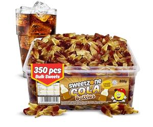 Sweetzone Small Cola Bottles Halal Sweets Tub 805g, Approx. 350 Cola Bottle Jelly Candies, Bulk Pick and Mix Pack, Retro Candy, Party Bag Treats, Sweet Gift, Kids & Adults