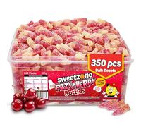 Sweetzone Small Fizzy Cherry Cola Bottles, Retro Halal Jelly Sweets Box, Chewy Fizzy Cola Bottles, Tangy Candy, 805g, 350 Pcs for Kids & Adults, Ideal for Sweet Enthusiasts