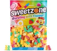 Sweetzone Sour Bears 1kg Pcs Sweets Tub, Halal Sweets, Sour Sweets, Gummy Candy, Jelly Sweets, Gummies Candy, Fizzy Sweets, Tubs of Sweets for Retro Sweets for Your Sweet Tooth