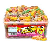 Sweetzone Sour Suckers 800g Tub - fruit flavoured dummies