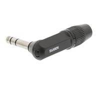 Sweex Stereo Connector 6.35 mm Nickel-Plated Black [SWOP23903B]