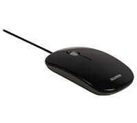 Sweex Ultra Slim USB 1000 dpi Optical Mouse - Black