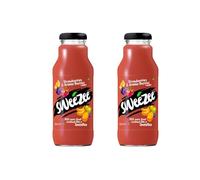 Sweezee - Kosher Certified - 100% Pure Fruit & Veg Crushed into a Smoothie - 2 x 300ml (2 Pack, Strawberry & Aronia Berries)