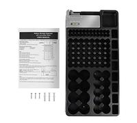 swegel Battery Storage Organizer Holder with Tester - Battery Rack Case Box Holders Including Battery Checker For AAA AA C D 9V And Small Watch Batteries