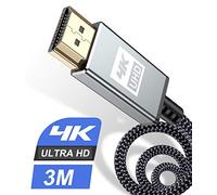 sweguard 4K HDMI Cable 3M Ultra High Speed 4K HDMI 2.0 Lead Support 4K@60Hz ARC, HDR, 3D, Ethernet,HDCP 2.2，Compatible with Monitor，Laptop，Fire TV, PS5/4/3, Xbox one, Projector, Soundbar, PC