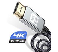 sweguard 4K HDMI Cable 4m, High Speed 18Gbps Braided HDMI 2.0 Cable 4K@60Hz 2K@144Hz Supports 3D UHD 2160p HD 1080p Ethernet HDCP 2.2 ARC Compatible Fire TV,Xbox,PS4/3,Blu-ray,Sky,Monitor,Laptop,PC