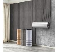 Swehooirt 3 Roll Self Adhesive Thermal Wallpaper 3mm Thick Dark Wood Effect Peel and Stick Wallpaper for Bad Cold Walls Insulating Wall Covering Roll Waterproof Damp Proof Bathroom