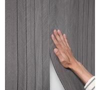 Swehooirt 3MM Thick 3D Self Adhesive Wallpaper Insulating Dark Gray Panel Wallpaper Wood Effect Grating Dampproof Peel and Stick Wall Panels Removable Wall Paper for Livingroom Bedroom