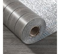 Swehooirt 3mm Thick Wood Effect Vinyl Self Adhesive Wallpaper Dark 3D Thermal Wood Panel Wallpaper Decorative Slat Wall Panels for Furniture Waterproof Kitchen Living Room Bedroom Ceilings