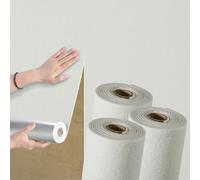 Swehooirt 3mm Thicken 3Rolls Plain White Textured Wallpaper Self Adhesive Insulation Thermal Wallpaper Waterproof Bathroom Ceiling Panels Kitchen Living Room Bedroom