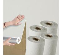 Swehooirt 3mm Thicken 4Rolls Plain White Textured Wallpaper Self Adhesive Insulation Thermal Wallpaper Waterproof Bathroom Ceiling Panels Kitchen Living Room Bedroom