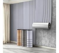 Swehooirt 5 Roll Self Adhesive Thermal Wallpaper 3mm Thick Grey Wood Effect Peel and Stick Wallpaper for Bad Cold Walls Insulating Wall Covering Roll Waterproof Damp Proof Kitchen Bathroom