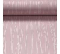 Swehooirt Blush Striped Wallpaper Modern Silver Metallic Striped Effect Wallpaper Flocking Textured for Bedroom Living Room TV Backdrop Hallway Lounge Hall