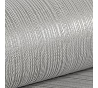 Swehooirt Gray Plain Stripe Textured Wallpaper for Bedroom Modern Minimalist Embossed Wallpaper Decor for Adults Hallway Living Room Feature Wall