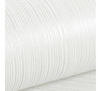 Swehooirt White Plain Stripe Textured Wallpaper for Bedroom Modern Minimalist Embossed Wallpaper Decor for Adults Hallway Living Room Feature Wall