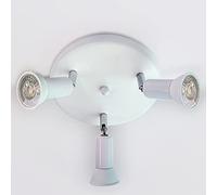 Sweier Ceiling Lights GU10, Adjustable Arm 5W Kitchen Spotlights 3 Way Cold White 6000K Lights for Living Room