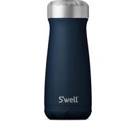 S'well Azurite 470ml Traveler Drink Bottle, 16oz Stainless Steel, Keeps Cold for 24 Hours, Hot for 12, BPA-Free, Screw Cap