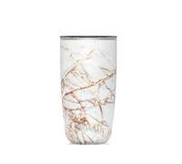 S'well Calacatta Gold Tumbler with Lid, 530ml in White S'well White