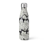 S'well Stainless Steel Water Bottle, 500ml, Charcoal Bloom, Triple Layered Vacuum Insulated Containers Keeps Drinks Cold for 36 Hours and Hot for 18, BPA Free, Perfect for On The Go
