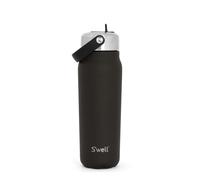 S'well Explorer Onyx Tumbler with Flip-Straw Lid Insulated Flask, Black 700ml - Black - Stainless Steel - Travel Mug