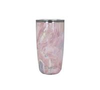 S'well Geode Rose Tumbler with Lid, 530ml - Pink - Stainless Steel - Travel Mug