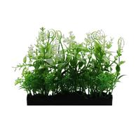 Swell Green & White Artificial Plant Tray Aquarium Décor
