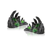 Swell Landscape Rock Resin Pair - Aquarium Decor - Fish Tank Ornament